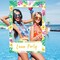 2 in 1 Luau Photo Booth Props Frame Party Supplies: Hawaiian Tropical Tiki Birthday Baby Shower Bridal Shower Wedding Decorations (Assembly Needed)